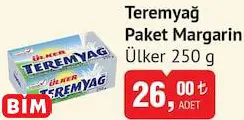 ÜLKER TEREMYAĞ PAKET MARGARİN 250 G